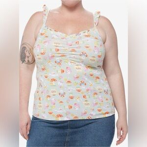 Hello Kitty friends and mushrooms